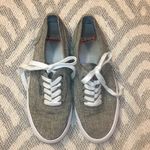 Levi's LEVI’S Women’s Gray Canvas Lace Up Sneakers, 8 Photo 1