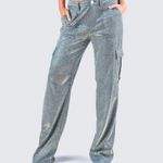 Shimmer Cargo Pants Multiple Size L Photo 0