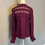 Cleobella  Sabella Peasant Blouse in Aubergine NEW Size Small Photo 6