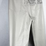 Wilfred  Size 10 Faux Leather Pants‎ White Straight Solid High Rise Flawed 1692 Photo 6
