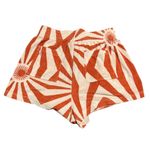 Roark Women’s Terra Terry Cloth Shorts – Sunburst Print – Size L Orange Size L Photo 2