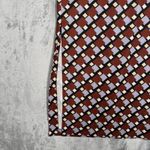 ZARA  Dress Womens XS Black Purple Geometric Print Midi Colorful Vlogger Favorite Photo 5