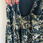 Free People  Floral Green Mini Dress Tunic Top XS Photo 5
