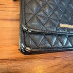 Steve Madden Black Quilted Crossbody Purse Chain Strap Wallet Style Photo 3