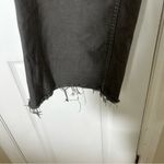 ZARA  Wide Leg Frayed Hem Ankle Gray Jeans Size 8 Photo 2