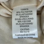 NWT House of Harlow Midi Dress Womens S Ivory Blue One Shoulder Ruched Abstract Photo 5