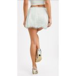 ASOS Satin Mini Skirt With Train Detail In Ivory-white Size 8 NWOT $53 MSRP Photo 2