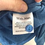 With Jean With Jéan Alexa Ruched Mini Button Down Shirt Dress in Blue Photo 6