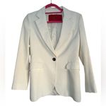 Carolina Herrera CH  white single-button blazer. Photo 0