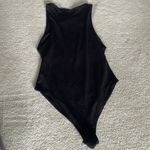 ZARA Stunning Used / Worn Black Slinky Sleeveless Bodysuit Photo 5