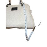 Nicole Miller Vintage White Embossed Textured Chic Chain Strap Shoulder Handbag Photo 4