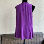 Ava & Viv  Womens Tank Top Size‎ X Sweet Plum Purple Sleeveless Ruched Drawstring Photo 2