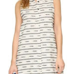 Alice + Olivia Linen Blend Shirt Dress Womens Small Boho Indie Chic Southwestern Photo 0