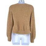 FAVLUX Teddy Knit Textured Sweater Crewneck Beige Tan Size Small Photo 7