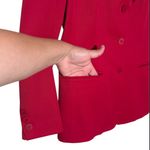 Classiques Entier  Petite Vibrant Red Blazer,Size XS, 100% Pure Wool,Made in Japa Photo 5