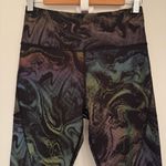 Athleta Rare Lightning Reflective 7/8 Tight Swirl Supersonic Small Black NWOT Photo 2