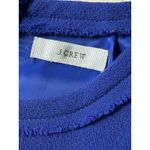 J.Crew Teddie Dress Womens Size ~2 XS Cobalt Blue Pure Wool Crepe Lined Sheath Photo 2