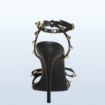 Steve Madden New Bradshaw Studded Ankle Strap Heels in Black, Size 5 Photo 2