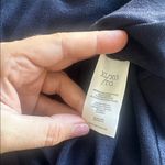 CAbi  Round Up Sweater Knit Dress #4390 Cobalt Navy Blue Wide Collar Pullover XL Photo 5