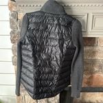 Athleta Womens Wool Knit Sweater Sleeve Goose Down Filled Puffer Jacket Photo 4