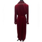 Luxurious Red Velvet Belted Maxi Robe Photo 3