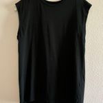 frame denim Frame Black Basic Cut Off Sleeve Tshirt size Small Photo 1