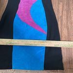 wilson's leather Wilsons 80s 90s suede leather blue pink black‎ long sleeve dress mini medium Photo 7