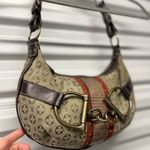 Mondani. Brown and Tan Designer Shoulder Bag Photo 0