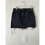 Forever 21  Women's Raw Hem Distressed Denim Jean Mini Short Skirt Size M Photo 1