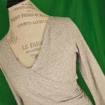 Sundance ‎ Womens Vanessa Gray Faux Wrap V Neck Shirt Top Small Photo 2
