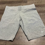 Nike  Light Grey Biker Shorts Photo 0