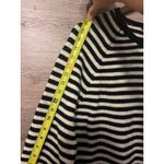 Gap  Sweater Size XL Stripped Black White Lamb Wool NEW Crew neck Preppy Photo 4