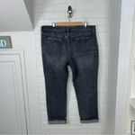 Old Navy NWT Washed Grey Black Mid Rise Boyfriend Jeans Size 16 Photo 7