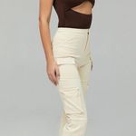 House Of CB Mistress Rocks Best Life Cargo Trousers Cream Photo 9