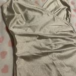 Emerald Sundae Occasion dress special champagne gold bodycon dress with asymmetrical slit Photo 4