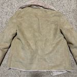 Divided Tan Faux Fur and Faux Suede H&M Moto Jacket Photo 1