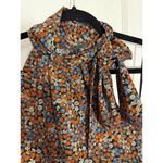 ZARA  Tie Neck Floral Mini Dress Photo 3