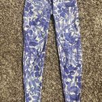 C3fit Compression Tights Sz L Purple White Floral Made In Japan Size L Photo 0