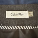 Calvin Klein  Gray A-Line Knee-Length Skirt for Work Photo 2