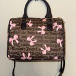 Juicy Couture  Simply Sweet Satchel Dark Brown/ Pink Bows Photo 3