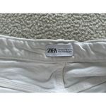 ZARA  Straight Leg High Rise White Denim Jeans Women's Size 10 Photo 4