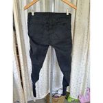 Juicy Couture  Distressed Faux Leather Trim Black Stretch Denim Skinny Jeans 30 Photo 3