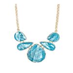 Kendra Scott Kenzie Statement Necklace 14k Gold-Plated, Aqua Illusion MSRP $198 Photo 3