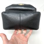 Coach Mini Charlie Pebbled Leather Backpack Black Photo 7
