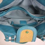 Cole Haan  Womens Shoulder‎ Bag One Size Brown Blue Basket Woven Photo 6