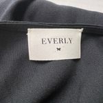 Everly  Dress Black Wrap Midi Dress Minimalist Capsule Closet Staple Photo 3