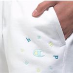 Champion  White Reverse Weave Sweat Shorts Size Large Fleece Photo 2