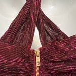 Lulus Ailey Red and Magenta Skater Dress Photo 7