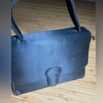 Vintage Pappagallo Small Boxy Black Satin Photo 2