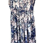 Vera Wang Simply Vera  Blue Purple and White High Low Dress - Size: Medium Photo 0